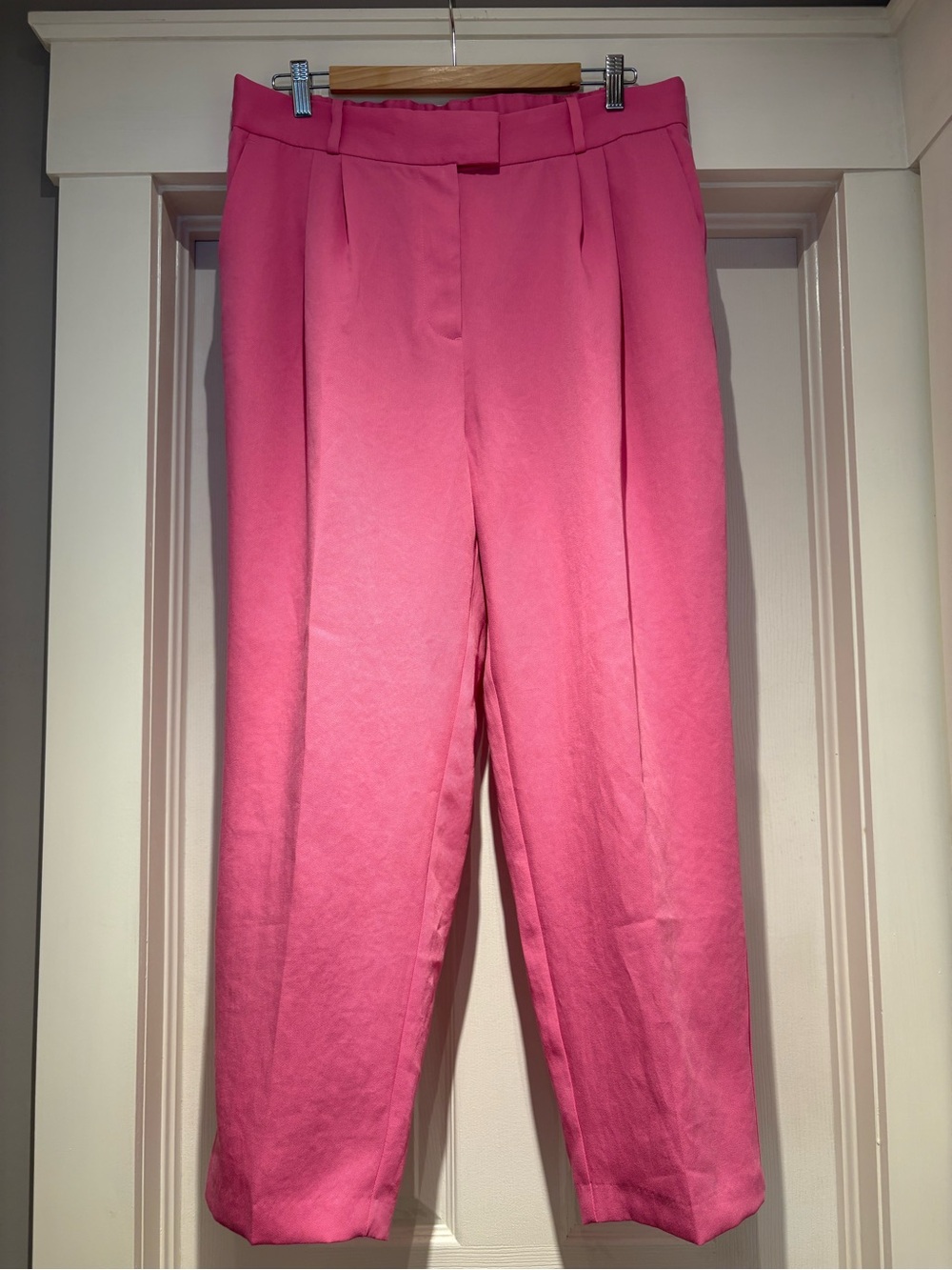 H&M (NWT) Hot Pink Straight Leg Trousers